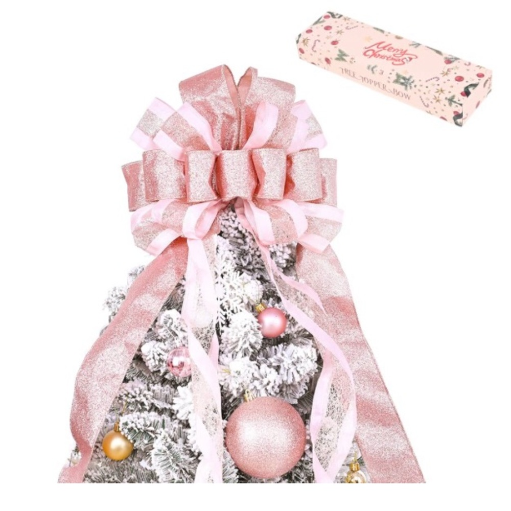 Festive Tree Topper Bow